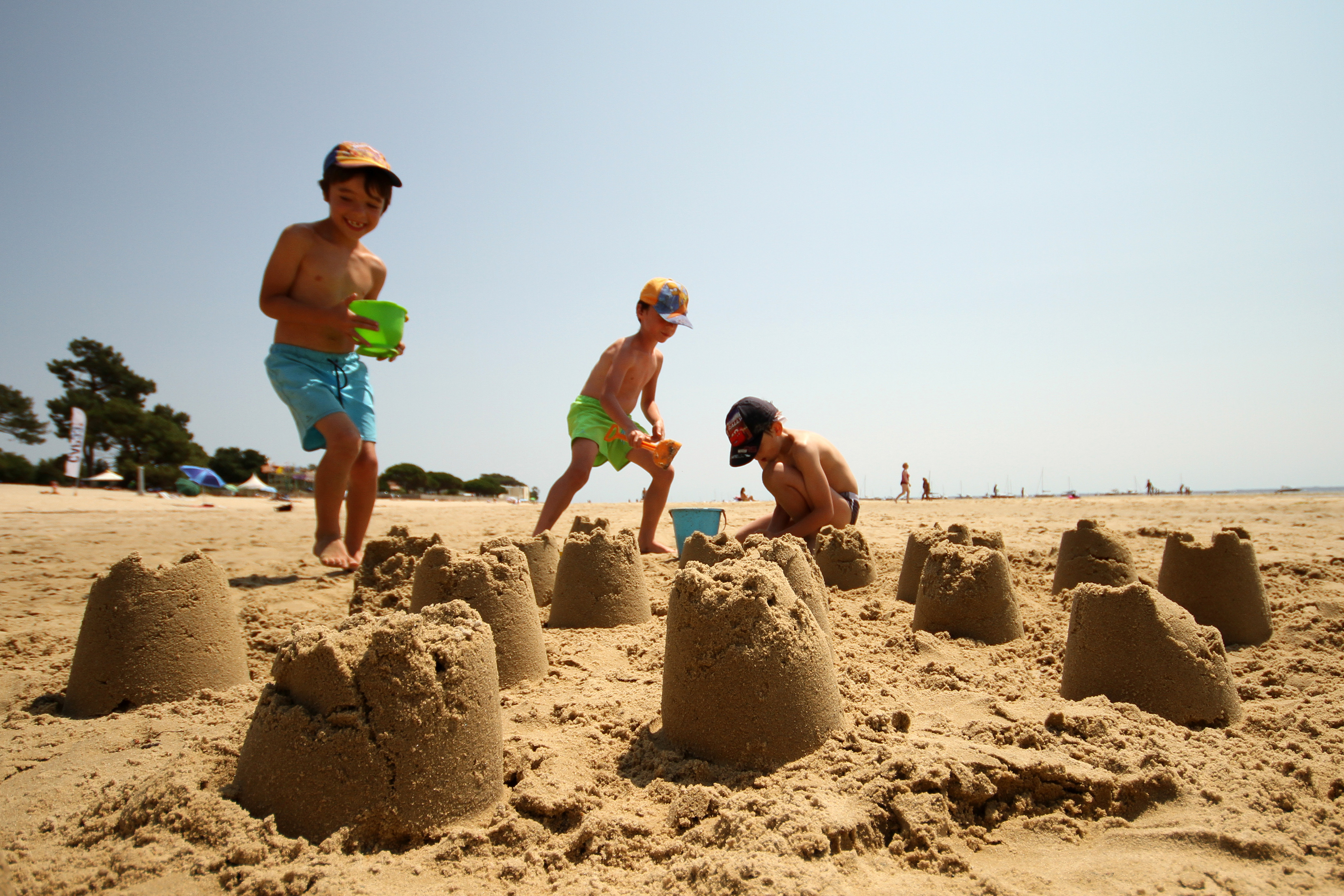 Château de sable plage